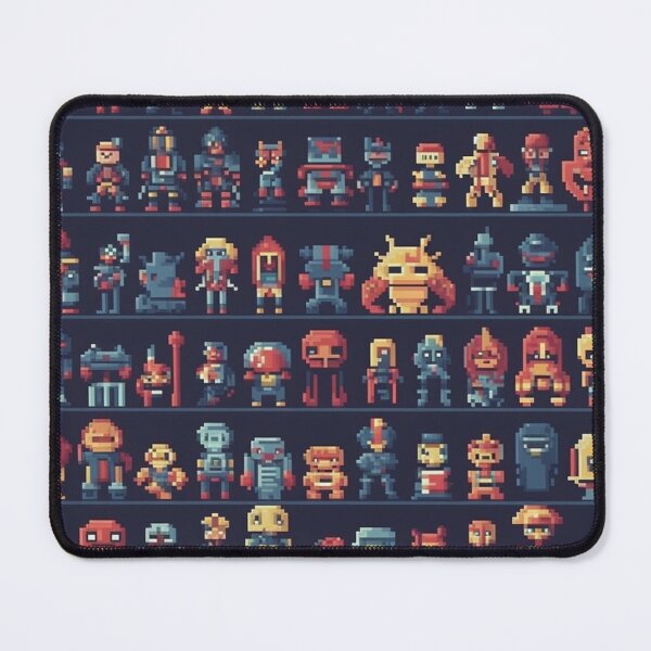 Item preview, Pixelated Warriors: A Throwback to Classic Arcade Gaming designed and sold by RobotBadGuy0.