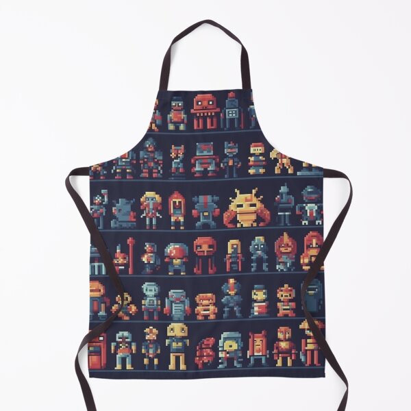Item preview, Pixelated Warriors: A Throwback to Classic Arcade Gaming designed and sold by RobotBadGuy0.