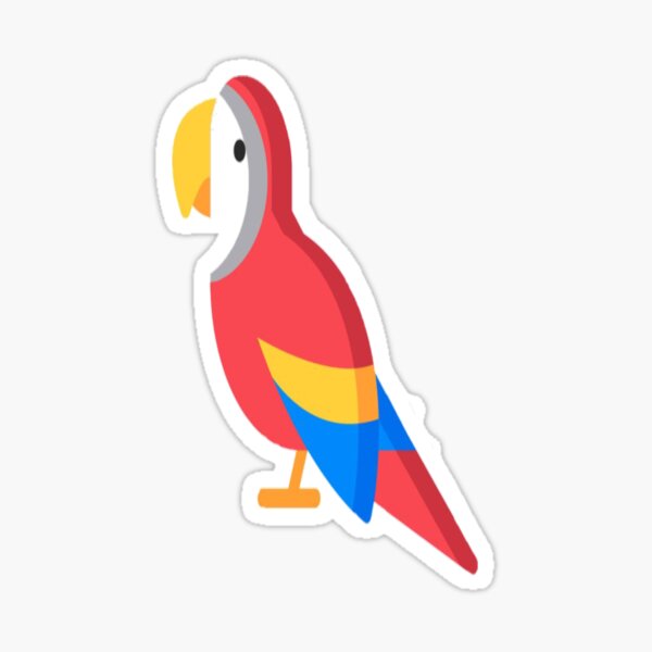 Colorful parrots Sticker