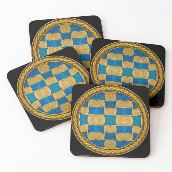Item preview, Kaleidoscope New Kingdom Geometric Tile in Celtic Circle Frame 12 designed and sold by Swabcraft.