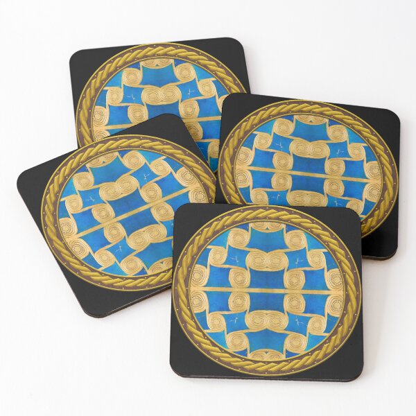 Item preview, Kaleidoscope New Kingdom Geometric Tile in Celtic Circle Frame 13 designed and sold by Swabcraft.