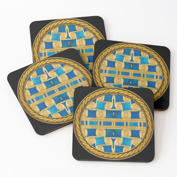 Item preview, Kaleidoscope New Kingdom Geometric Tile in Celtic Circle Frame 14 designed and sold by Swabcraft.