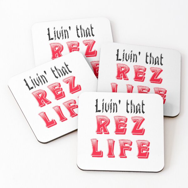Item preview, Livin' That Rez Life - Black / Red designed and sold by JMWCD.