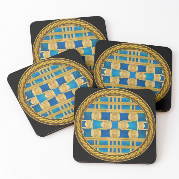Item preview, Kaleidoscope New Kingdom Geometric Tile in Celtic Circle Frame 17 designed and sold by Swabcraft.