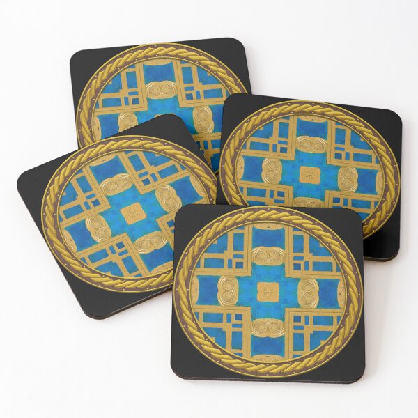 Item preview, Kaleidoscope New Kingdom Geometric Tile in Celtic Circle Frame 23 designed and sold by Swabcraft.
