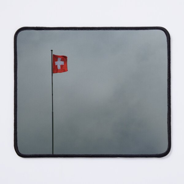 Item preview, Swiss flag against a cloudy background designed and sold by svanaerschot.
