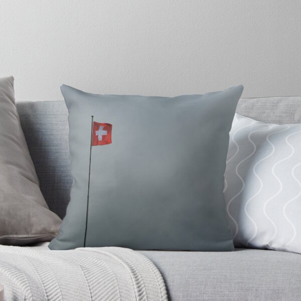 Item preview, Swiss flag against a cloudy background designed and sold by svanaerschot.