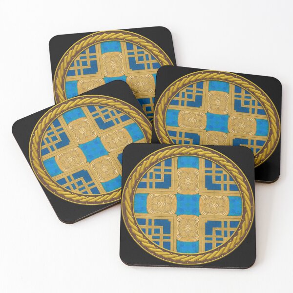 Item preview, Kaleidoscope New Kingdom Geometric Tile in Celtic Circle Frame 24 designed and sold by Swabcraft.