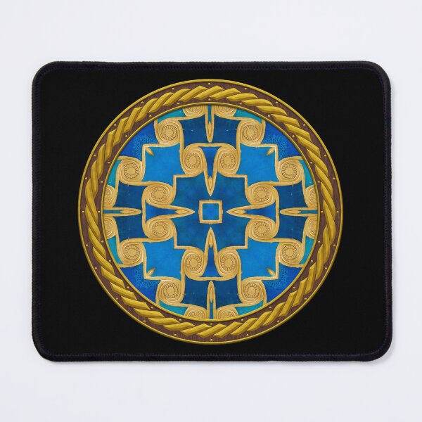 Item preview, Kaleidoscope New Kingdom Geometric Tile in Celtic Circle Frame 25 designed and sold by Swabcraft.