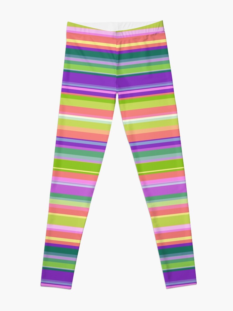 Striped pattern. Bright horizontal stripes. Leggings for Sale by
