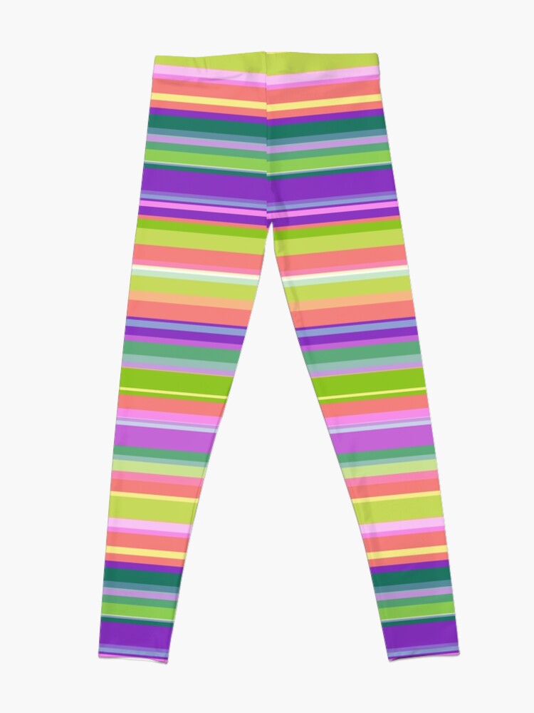 Discover Striped pattern. Bright horizontal stripes. | Leggings