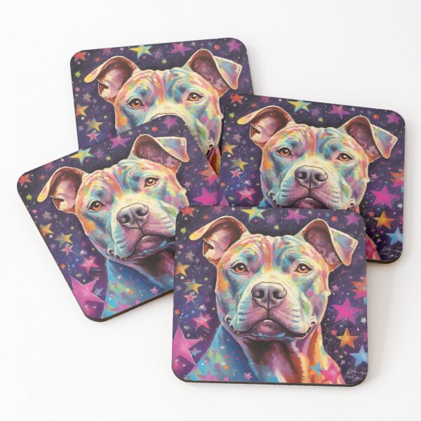Item preview, Pit Bull With Stars designed and sold by Nocturne  Paws.