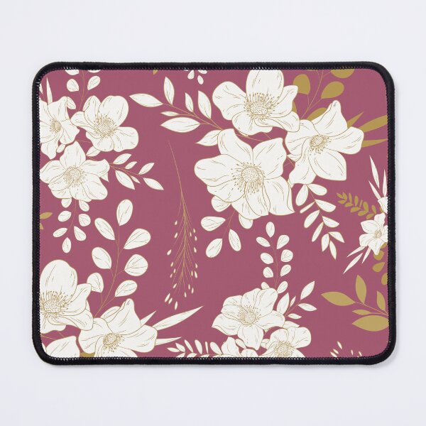 Item preview, Deep Rose and Gold minimal floral seamless pattern designed and sold by Ladies-Boutique.