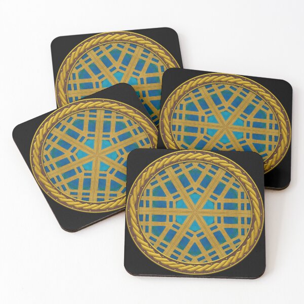 Item preview, Kaleidoscope New Kingdom Geometric Tile in Celtic Circle Frame 32 designed and sold by Swabcraft.