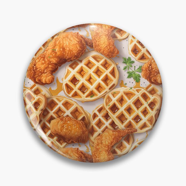 Item preview, Seamless Chicken and Waffles Pattern designed and sold by Offsite.