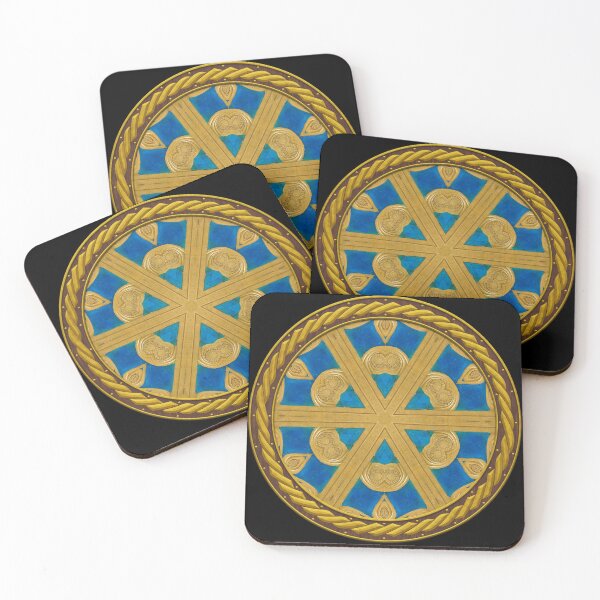 Item preview, Kaleidoscope New Kingdom Geometric Tile in Celtic Circle Frame 34 designed and sold by Swabcraft.
