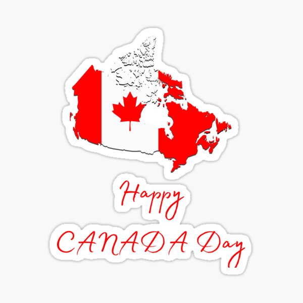 Happy Canada Day Gift Design  Sticker for Sale by Emperors-Shop