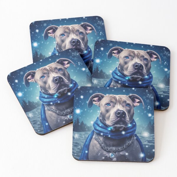 Item preview, Blue Nose Staffy And Winter designed and sold by Nocturne  Paws.