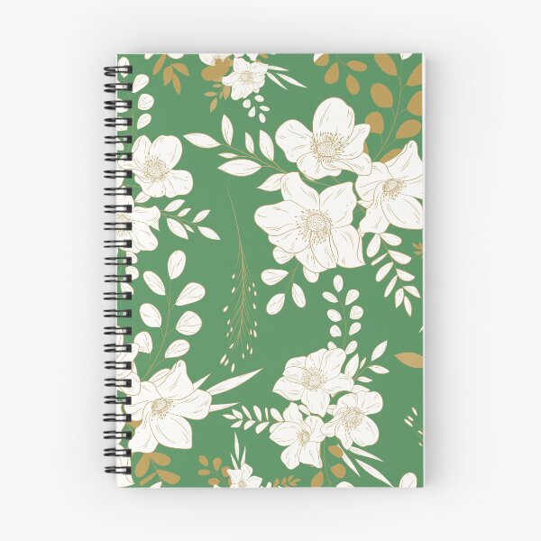 Item preview, Green and Gold minimal floral seamless pattern designed and sold by Ladies-Boutique.