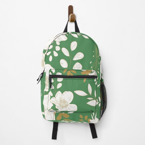 Item preview, Green and Gold minimal floral seamless pattern designed and sold by Ladies-Boutique.
