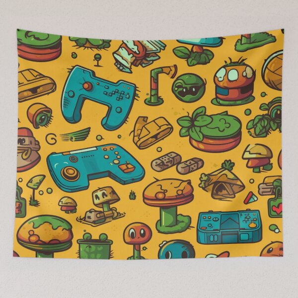 Item preview, Power Up Your Style with this Video Game Item Pattern designed and sold by RobotBadGuy0.
