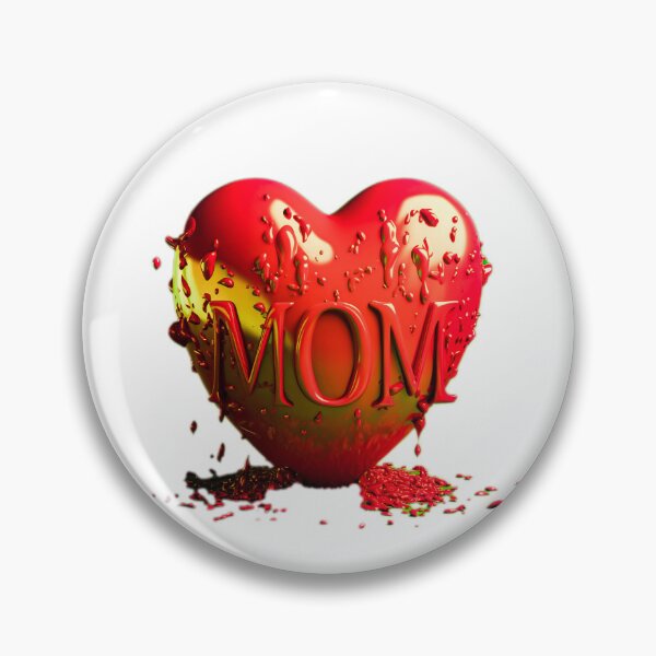 Item preview, melting-heart-for-mother's-day-golden-shine-Love-You-MOM designed and sold by TopmostPhotos.