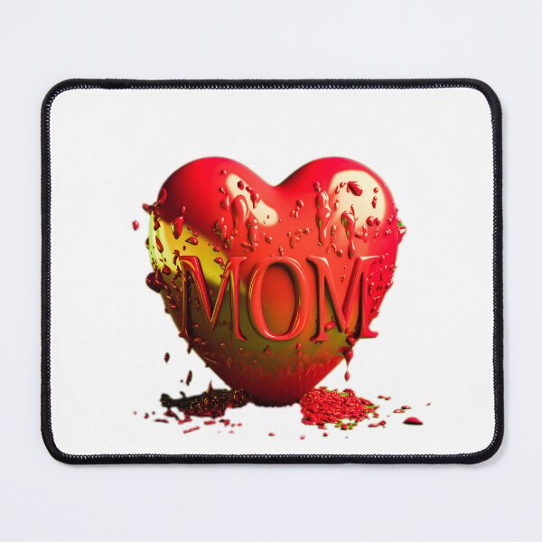 Item preview, melting-heart-for-mother's-day-golden-shine-Love-You-MOM designed and sold by TopmostPhotos.