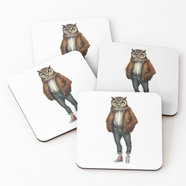 Item preview, Hipster Owl V1 designed and sold by HipsterAnimals.