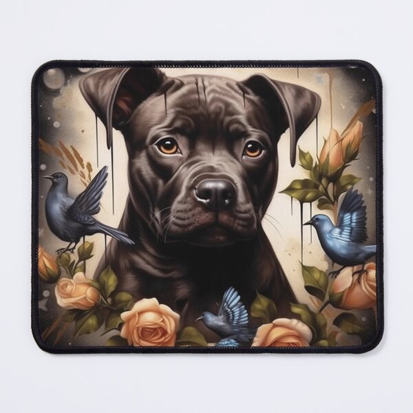 Item preview, Staffy And Birds designed and sold by Nocturne Paws.