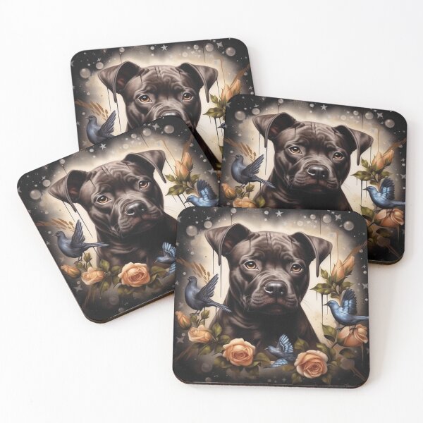 Item preview, Staffy And Birds designed and sold by Nocturne  Paws.