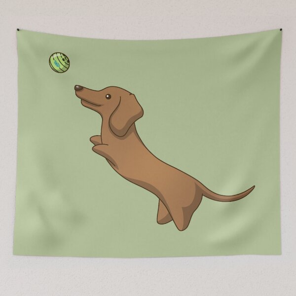 Item preview, Red the Dachshund designed and sold by Kyna Arts.