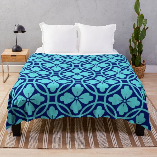 Item preview, Blue abstract pattern with dark blue background designed and sold by TeePassion.