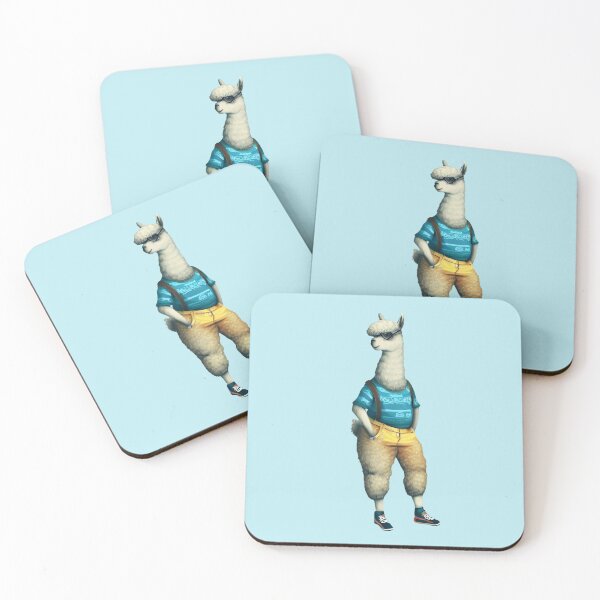 Item preview, Hipster Llama V3 designed and sold by HipsterAnimals.