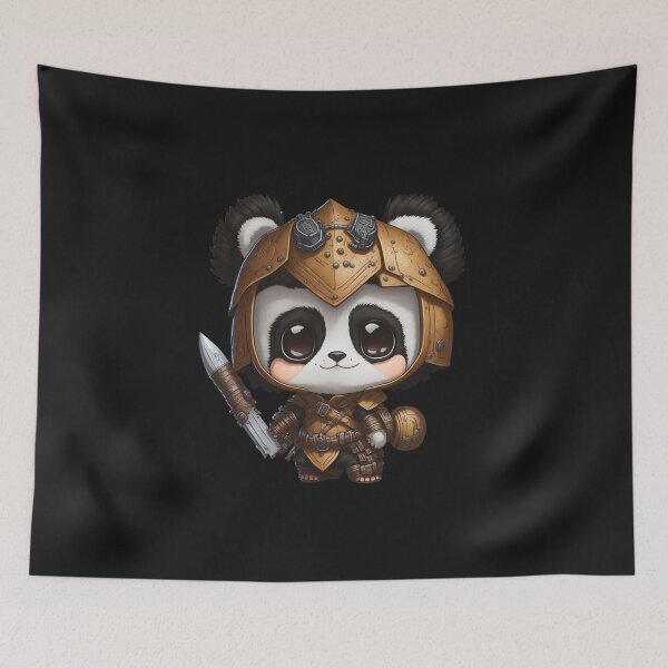 Item preview, Cute Pandalorian Panda Digital Chibi  Art designed and sold by ChibiArtline.