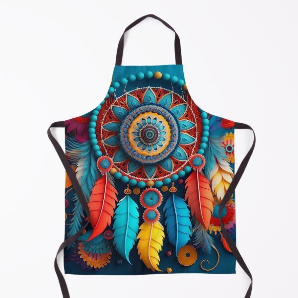 Item preview, Stunning boho decoration of colourful feathers and mandalas designed and sold by VeronicArt85.