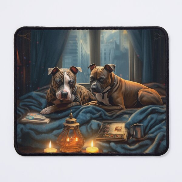 Item preview, Staffy Couple designed and sold by Nocturne Paws.