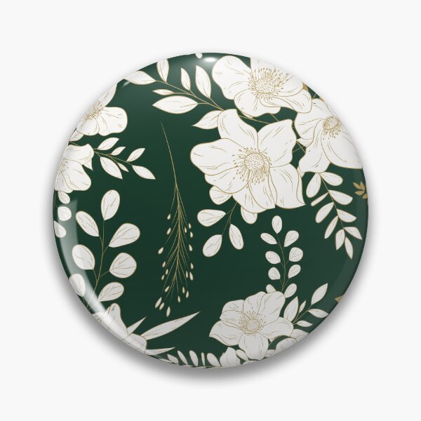 Item preview, Pine and Gold minimal floral seamless pattern designed and sold by Ladies-Boutique.