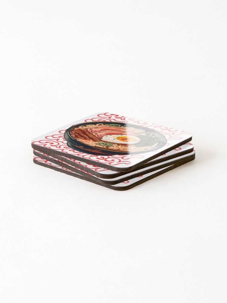 Thumbnail 4 of 5, Coasters (Set of 4), RAMEN! designed and sold by Zeng-Graphics.