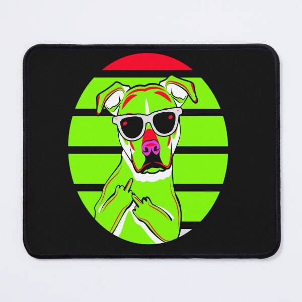 Item preview, Thug-Dog-80s-Retro-Style Radium color t shirt designed and sold by Customize Shirts.