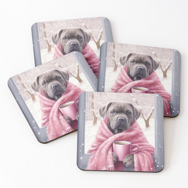 Item preview, Cane Corso Enjoying Coffee designed and sold by Nocturne  Paws.