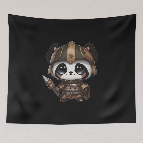 Item preview, Cute Pandalorian Panda Digital Chibi  Art designed and sold by ChibiArtline.