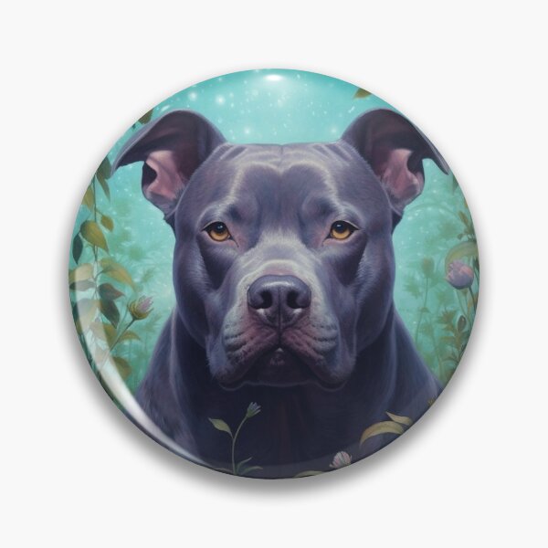 Item preview, Pit Bull In Garden designed and sold by Nocturne  Paws.