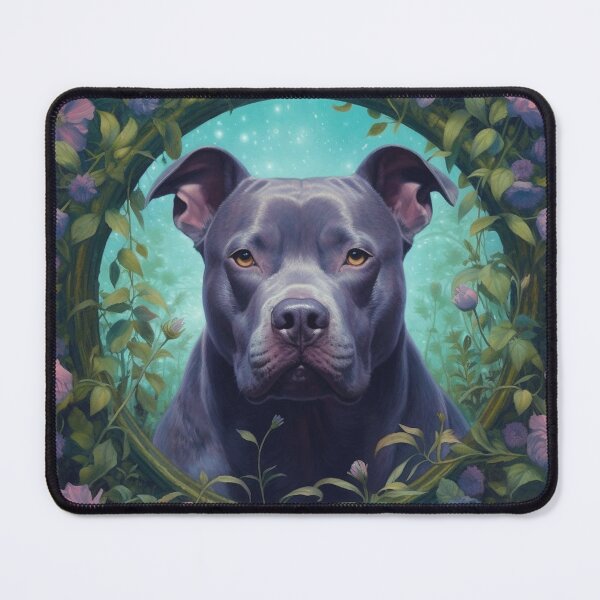 Item preview, Pit Bull In Garden designed and sold by Nocturne  Paws.
