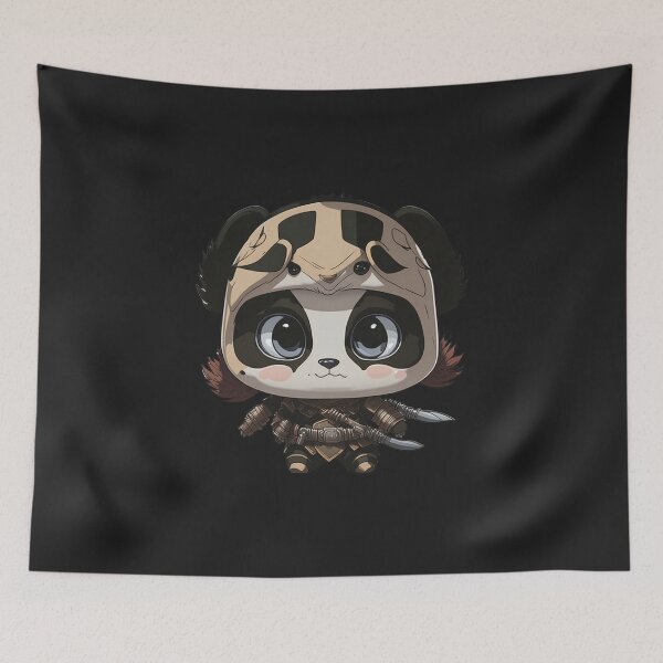 Item preview, Cute Pandalorian Panda Digital Chibi  Art designed and sold by ChibiArtline.