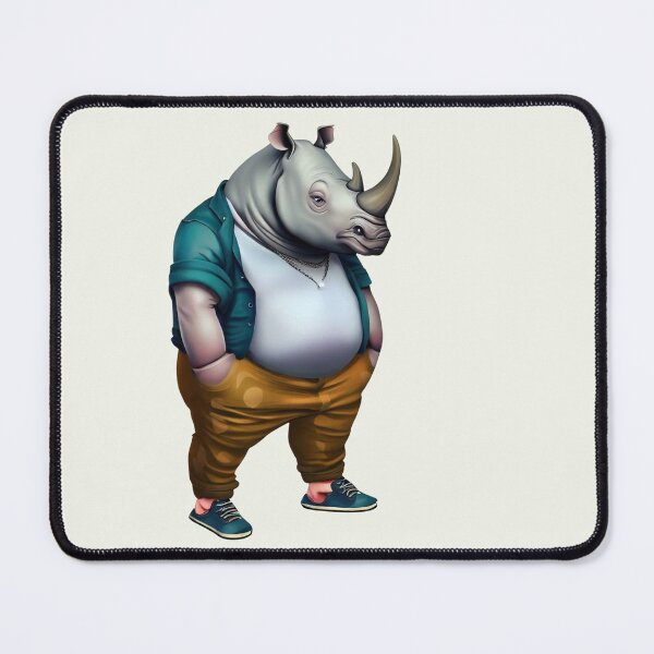 Item preview, Hipster Rhino V4 designed and sold by HipsterAnimals.