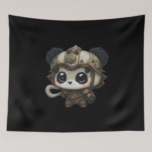 Item preview, Cute Pandalorian Panda Digital Chibi  Art designed and sold by ChibiArtline.