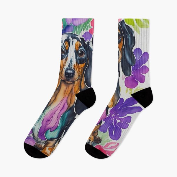Item preview, Dogs in flowers designed and sold by JiomLi.