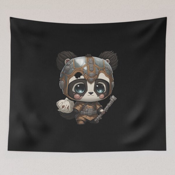 Item preview, Cute Pandalorian Panda Digital Chibi  Art designed and sold by ChibiArtline.