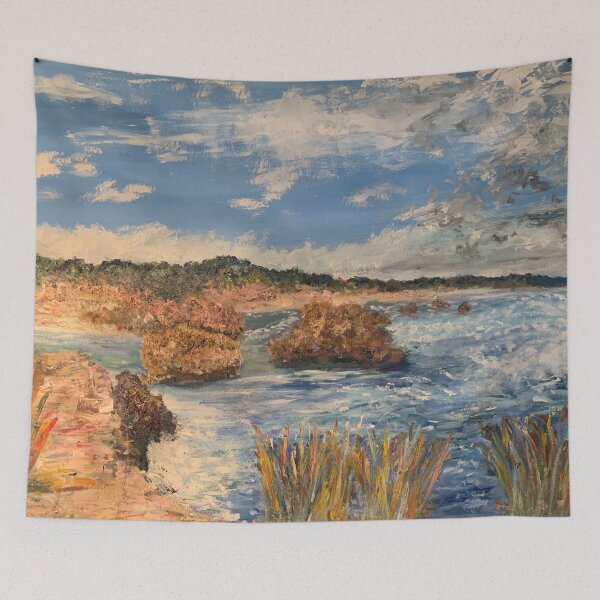Item preview, Blairgowrie Back Beach Original Oil Painting designed and sold by martydav.