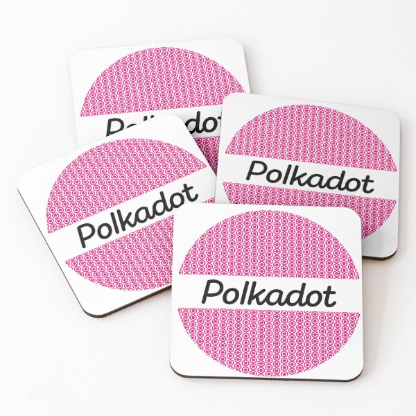 Item preview, Polkadot DOT Crypto Altcoin - Small Pink Polkadots In Semi Circles designed and sold by CryptoMoods.